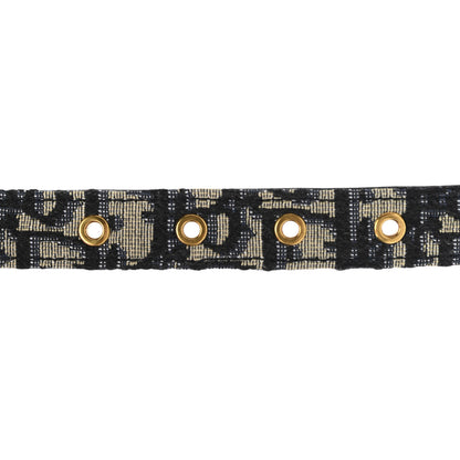Christian Dior Jacquard Oblique 20mm Saddle Belt 75 30 Blue 5 of 6