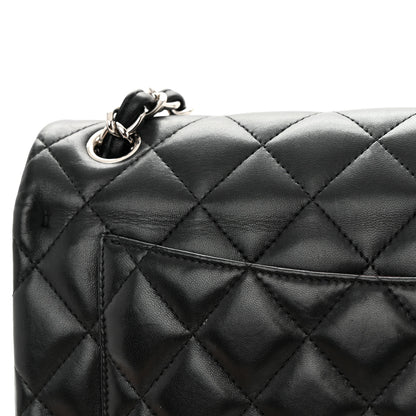 Chanel Lambskin Quilted Jumbo Double Flap Black 18 of 19