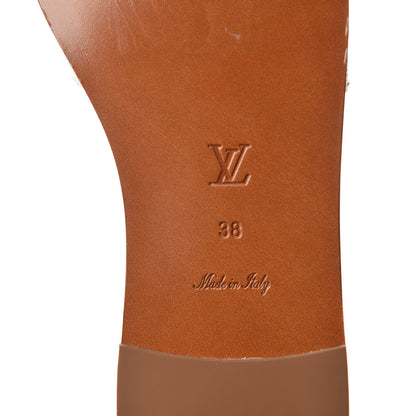Louis Vuitton Monogram Giant Lock It Flat Mule 38 Rouge Rose 9 of 10
