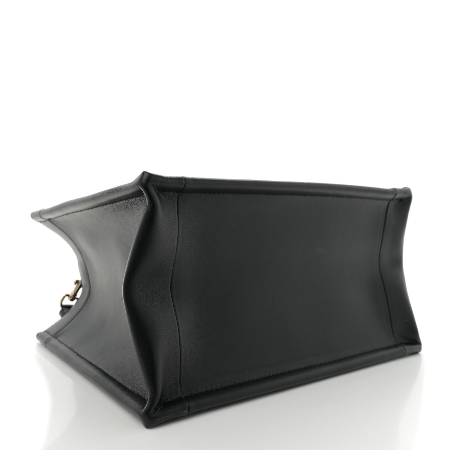 Christian Dior Calfskin Macro Cannage Small Book Tote  Black 4 of 10