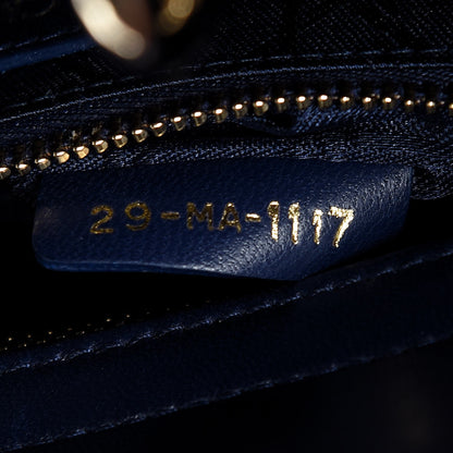 Christian Dior Lambskin Cannage Small Lucky Badges My Lady Dior Navy 7 of 10
