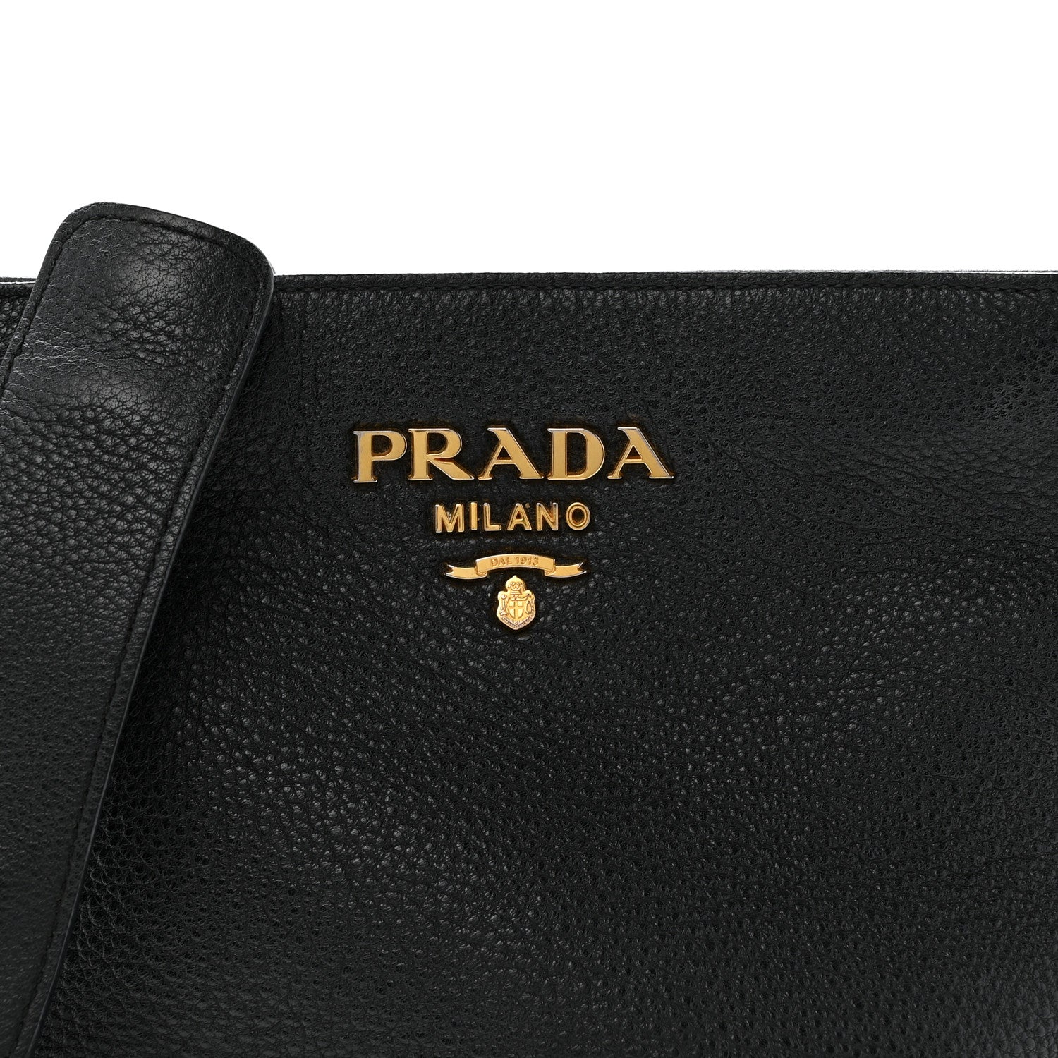 Prada Vitello Daino Crossbody Bag Black 8 of 13
