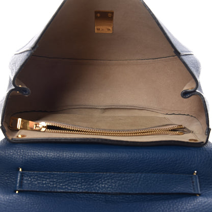 Chloe Grained Lambskin Large Drew Shoulder Bag Factory Blue 5 of 11