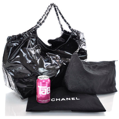 Chanel Vinyl XL Coco Cabas Black 3 of 11