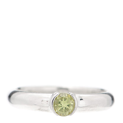 Tiffany Sterling Silver Peridot Stacking Ring 48 4.5 1 of 4