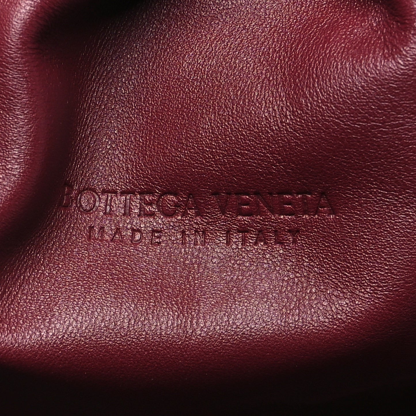Smooth Butter Calf The Pouch Oversized Clutch Bordeaux