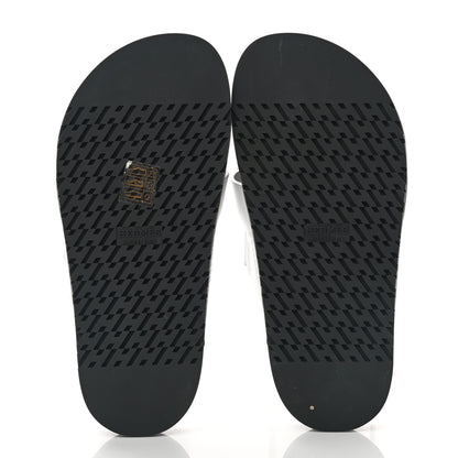 Hermes Calfskin Womens Chypre Sandals 36.5 White 5 of 9