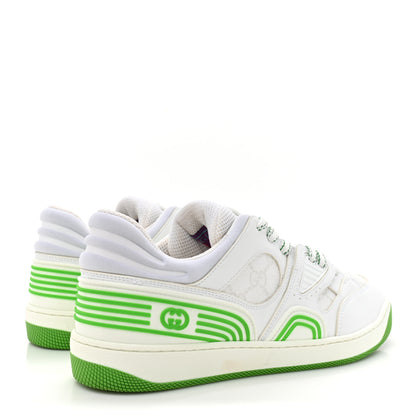 Gucci Demetra GG Supreme Monogram Womens Basket Low Top Sneakers 38 Great White Green 5 of 10