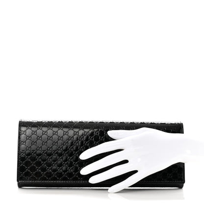 Gucci Patent Microguccissima Small Broadway Clutch Black 2 of 8