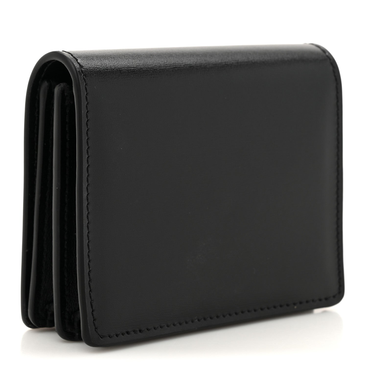 Celine Shiny Calfskin Triomphe Busincess Card Holder Black 3 of 10