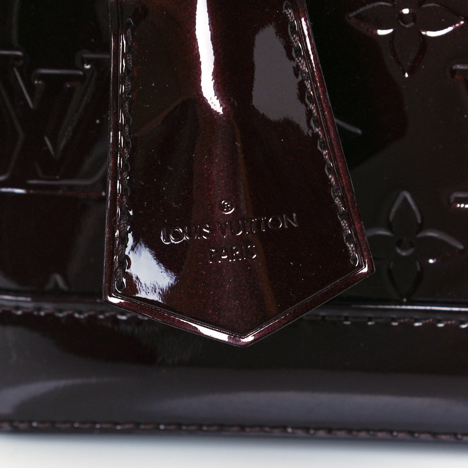 Louis Vuitton Vernis Alma BB Amarante 7 of 10