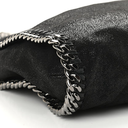 Stella McCartney Embellished Shaggy Deer Small Falabella Fold Over Tote Black 9 of 10