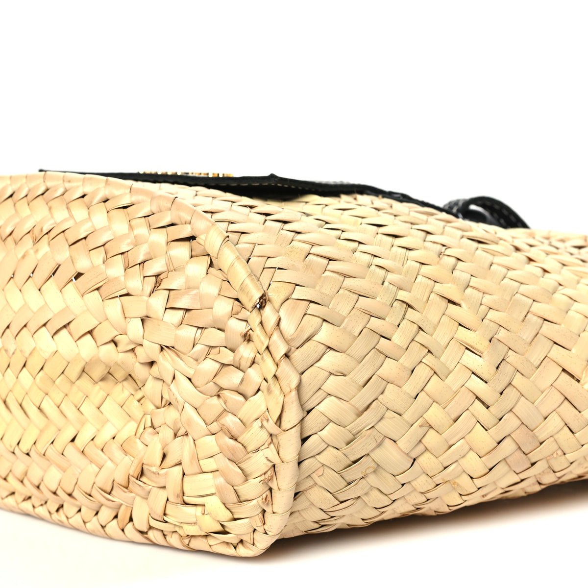 Raffia Le Petit Panier Soli Black