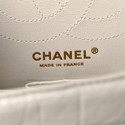 Chanel Aged Calfskin Quilted 2.55 Reissue 225 Flap White 6 of 10