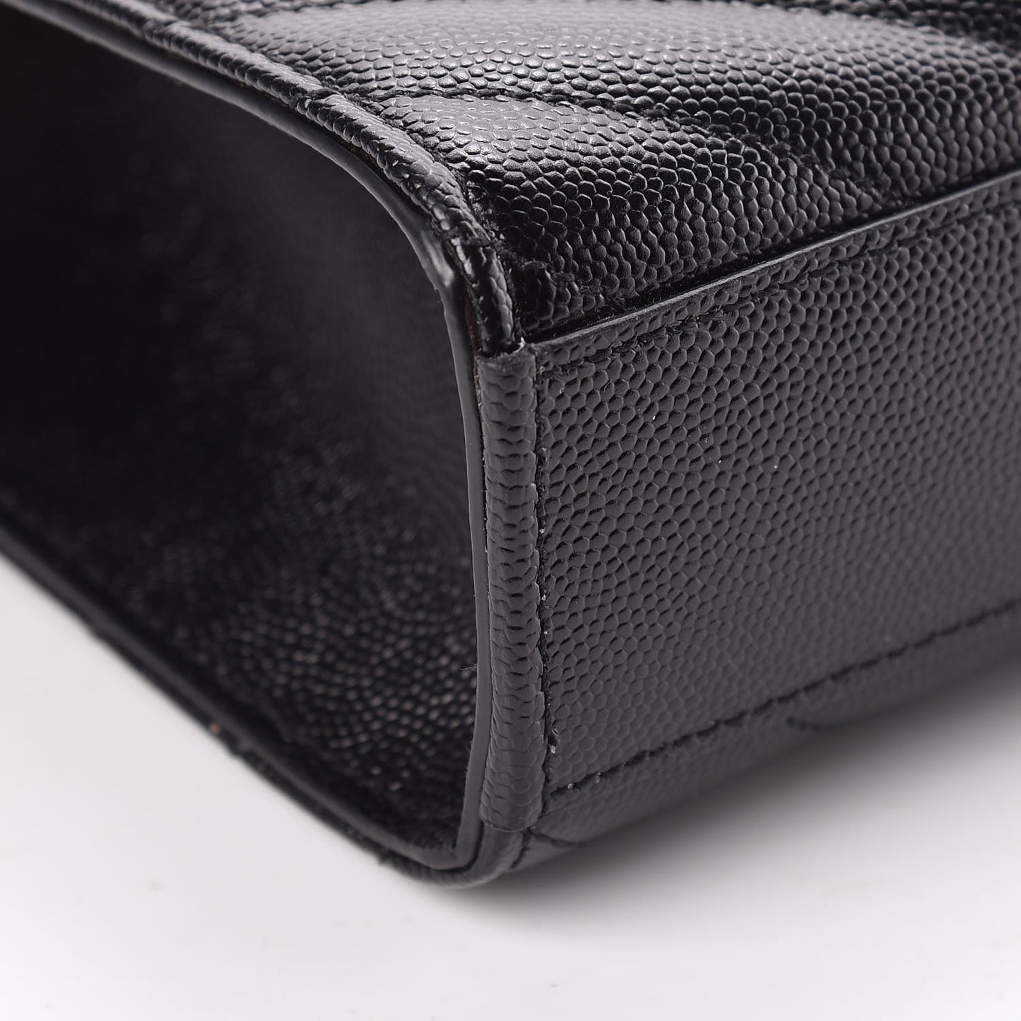 Grain De Poudre Matelasse Chevron Medium Monogram Satchel Black