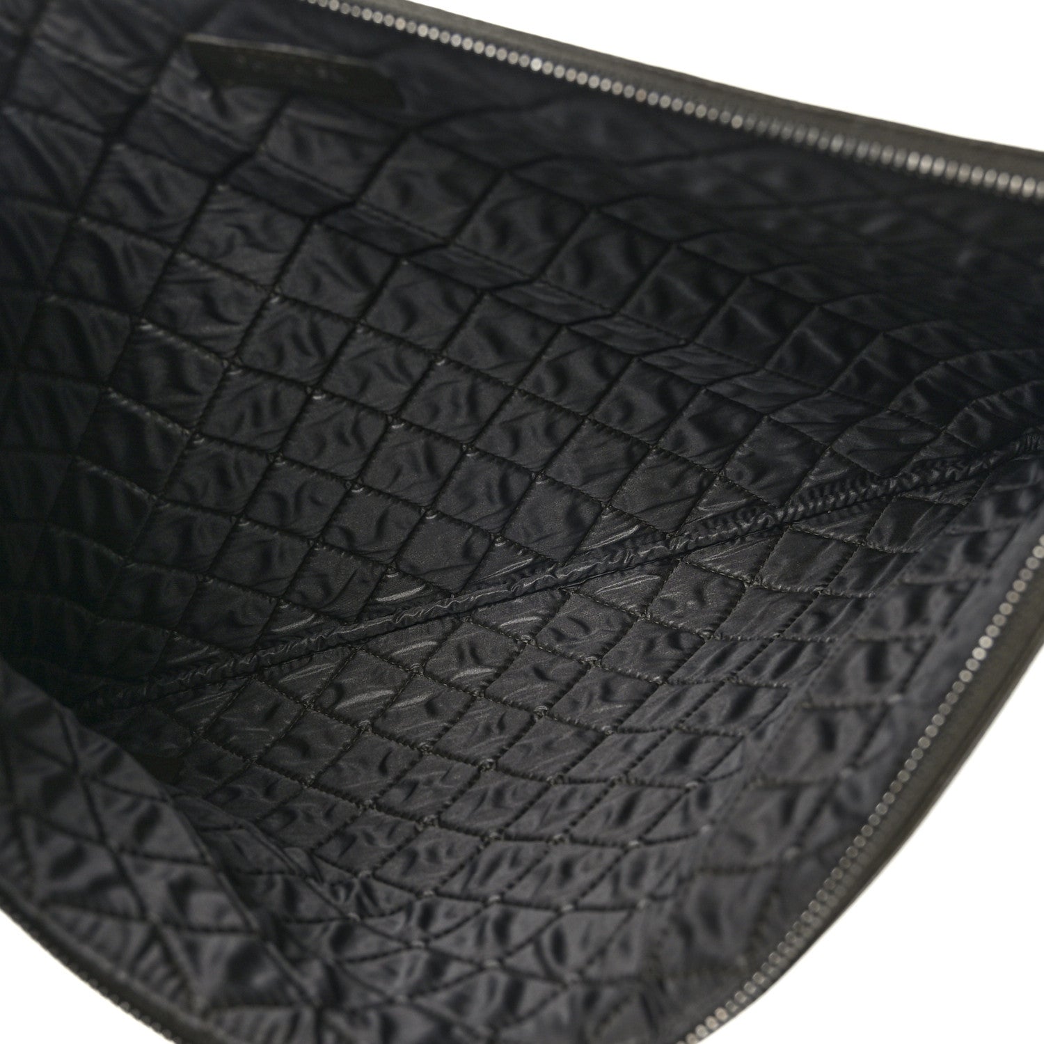 Chanel Caviar Quilted Large Boy Cosmetic Case Dark Green 4 of 6