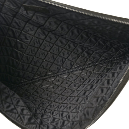 Chanel Caviar Quilted Large Boy Cosmetic Case Dark Green 4 of 6