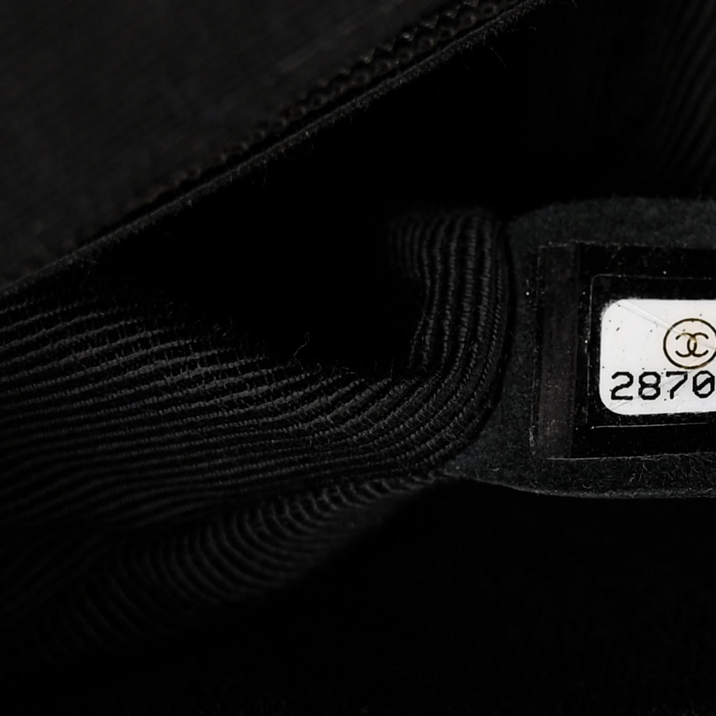 Cotton Raffia Lambskin Woven Medium Single Flap Black