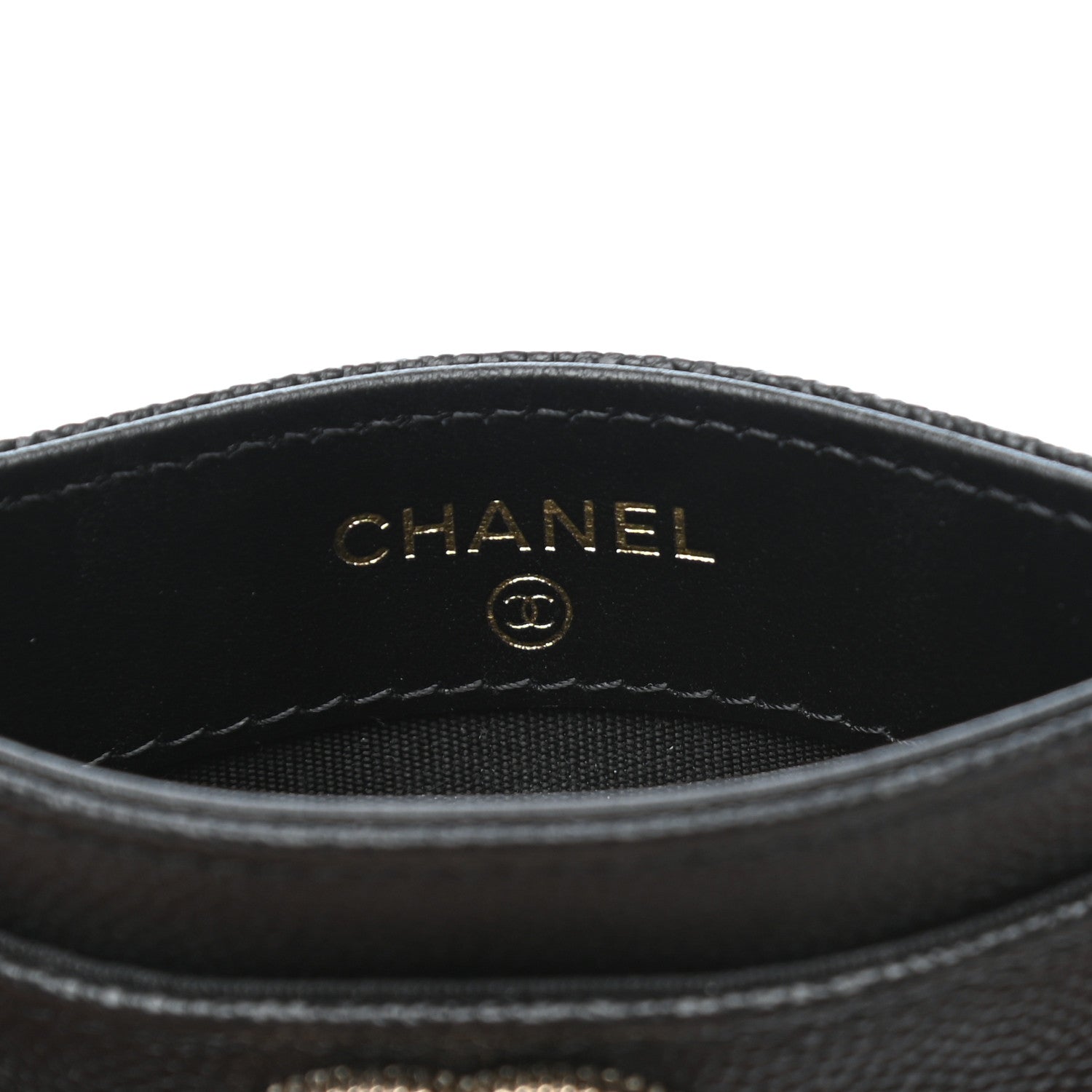 Chanel Caviar Quilted Vintage Mademoiselle Card Holder Black 6 of 9