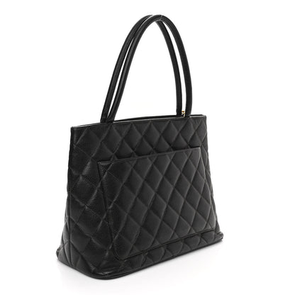Chanel Caviar Quilted Medallion Tote Black 3 of 12
