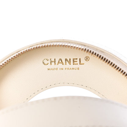 Chanel Lambskin Coco Lifesaver Round Bag Black White 6 of 11