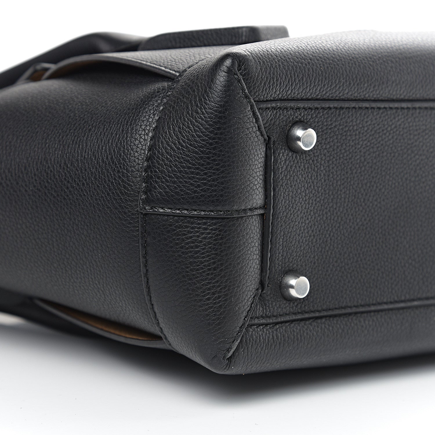 Bottega Veneta Grained Calfskin Maxi Intrecciato Medium Arco Black 6 of 8