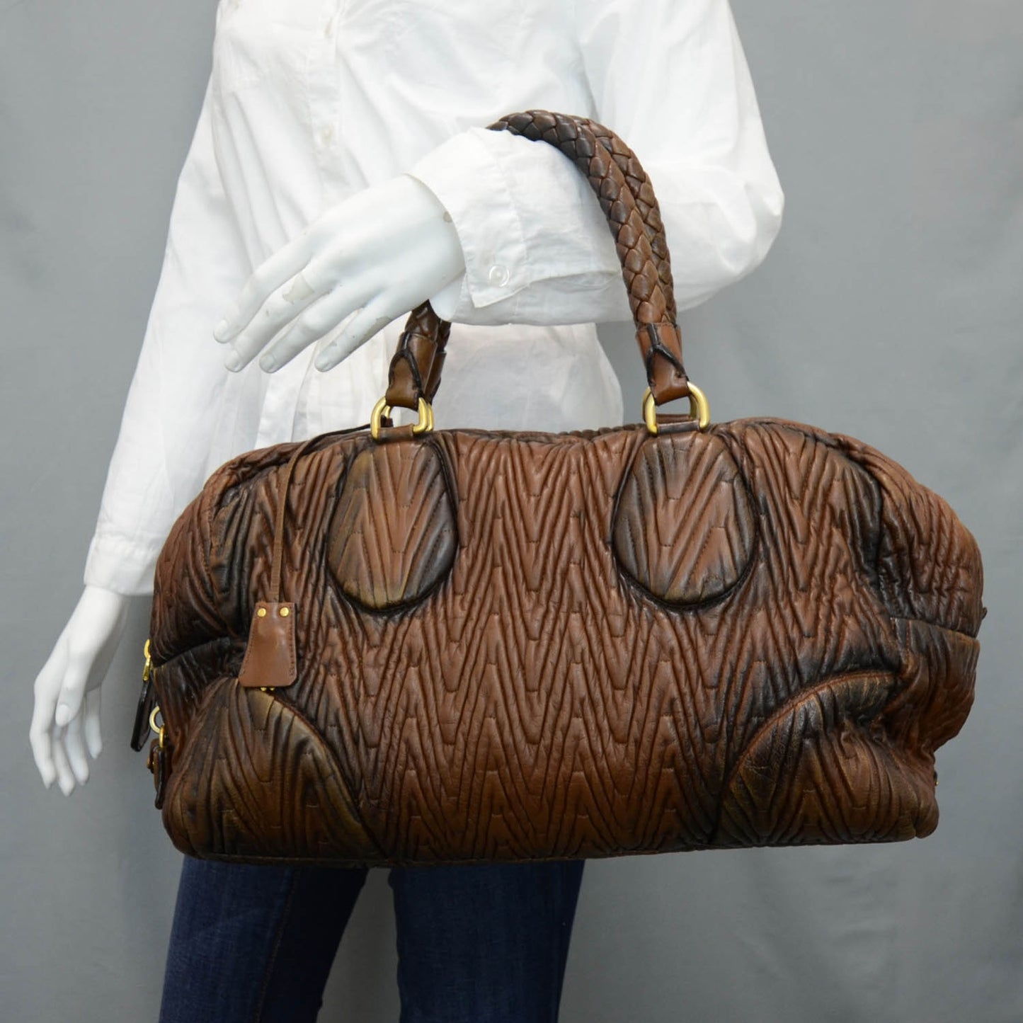 Nappa Antic Chevron Bauletto