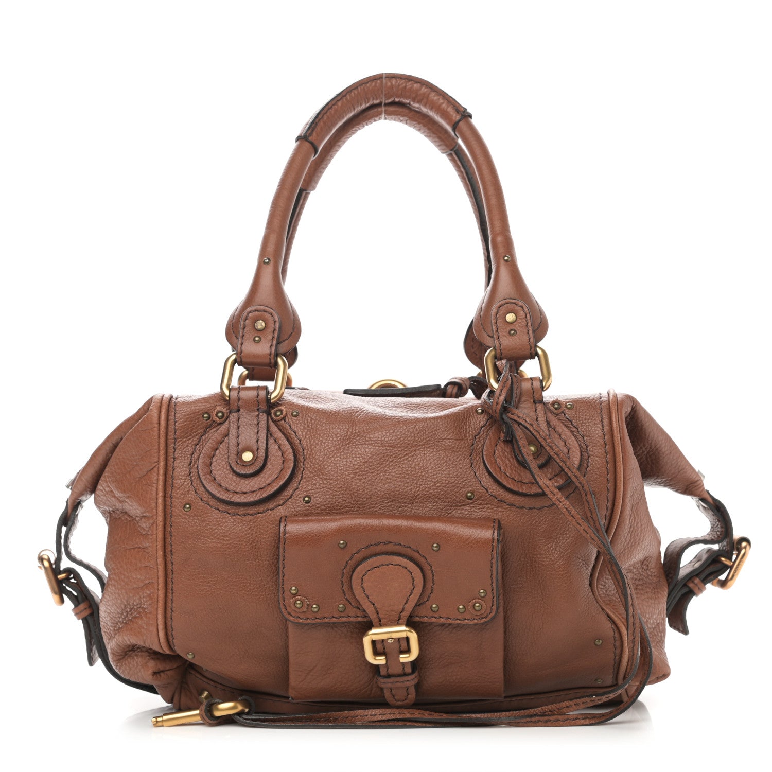 Chloe Calfskin Medium Paddington Satchel Nut 1 of 18