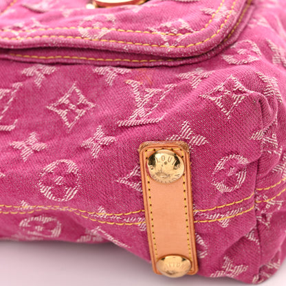 Louis Vuitton Denim Baggy GM Fuchsia 11 of 14