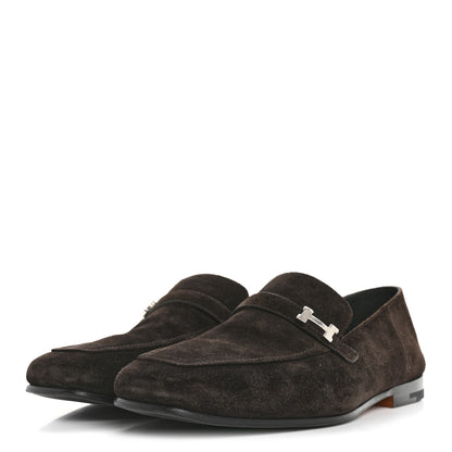 Hermes Suede Mens Giovanni Loafer 41.5 Ebene 4 of 11