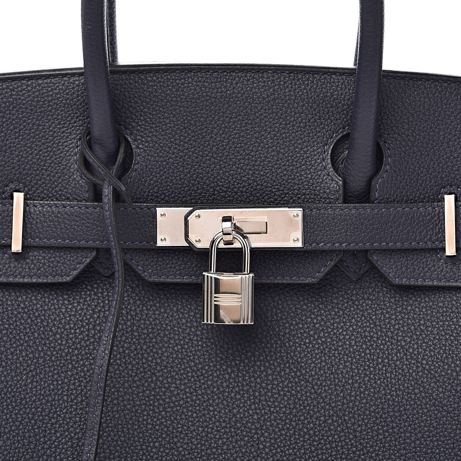 Hermes Togo Birkin Verso 30 Bleu Nuit Orange Poppy 34 of 34