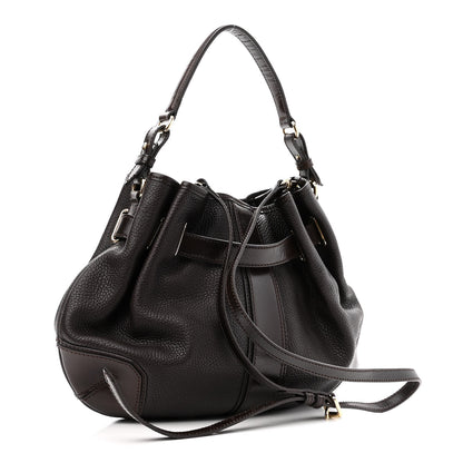 Burberry Grainy Calfskin Willenmore Hobo Dark Chocolate 3 of 11
