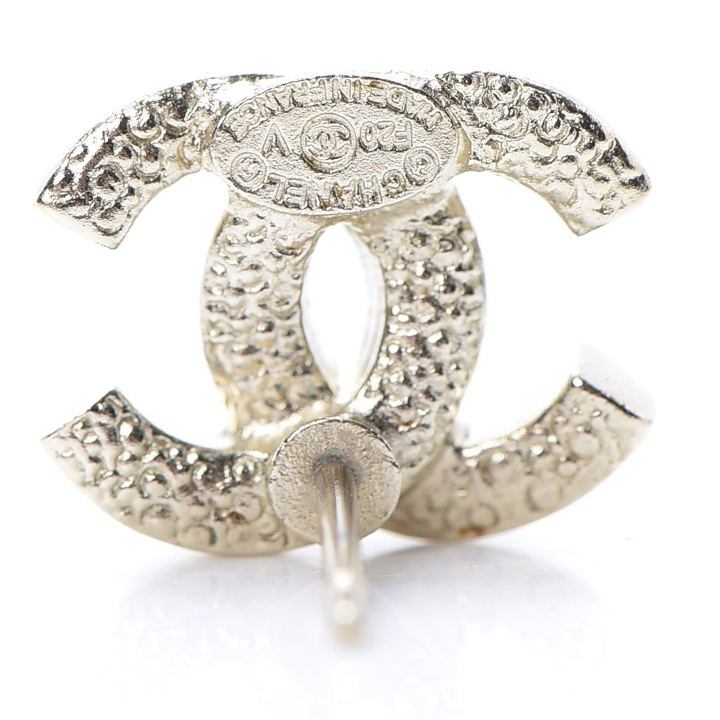 Crystal Timeless CC Earrings Light Gold