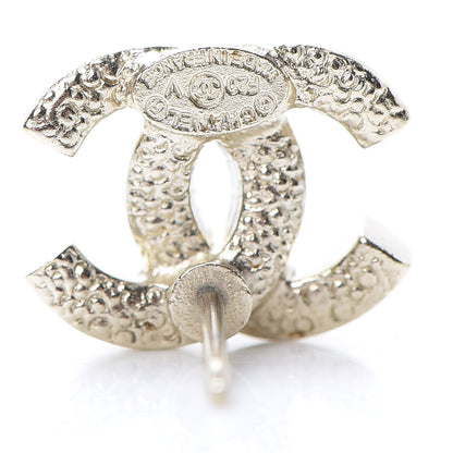 Chanel Crystal Timeless CC Earrings Light Gold 4 of 4