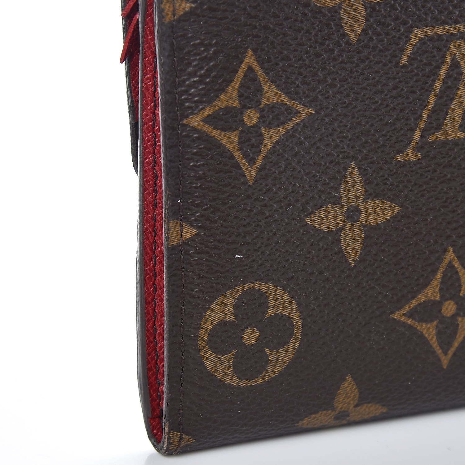 Louis Vuitton Monogram Emilie Wallet Red 8 of 13