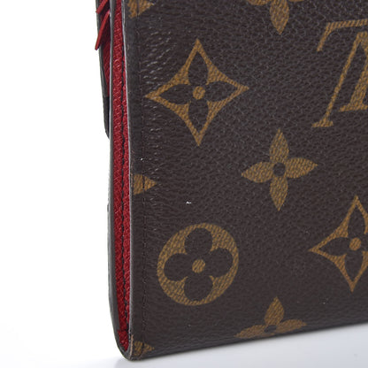 Louis Vuitton Monogram Emilie Wallet Red 8 of 13