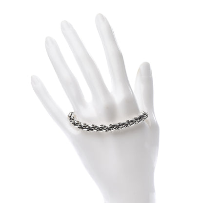 David Yurman Sterling Silver 14K Yellow Gold 6mm Wheat Chain Bracelet 2 of 4