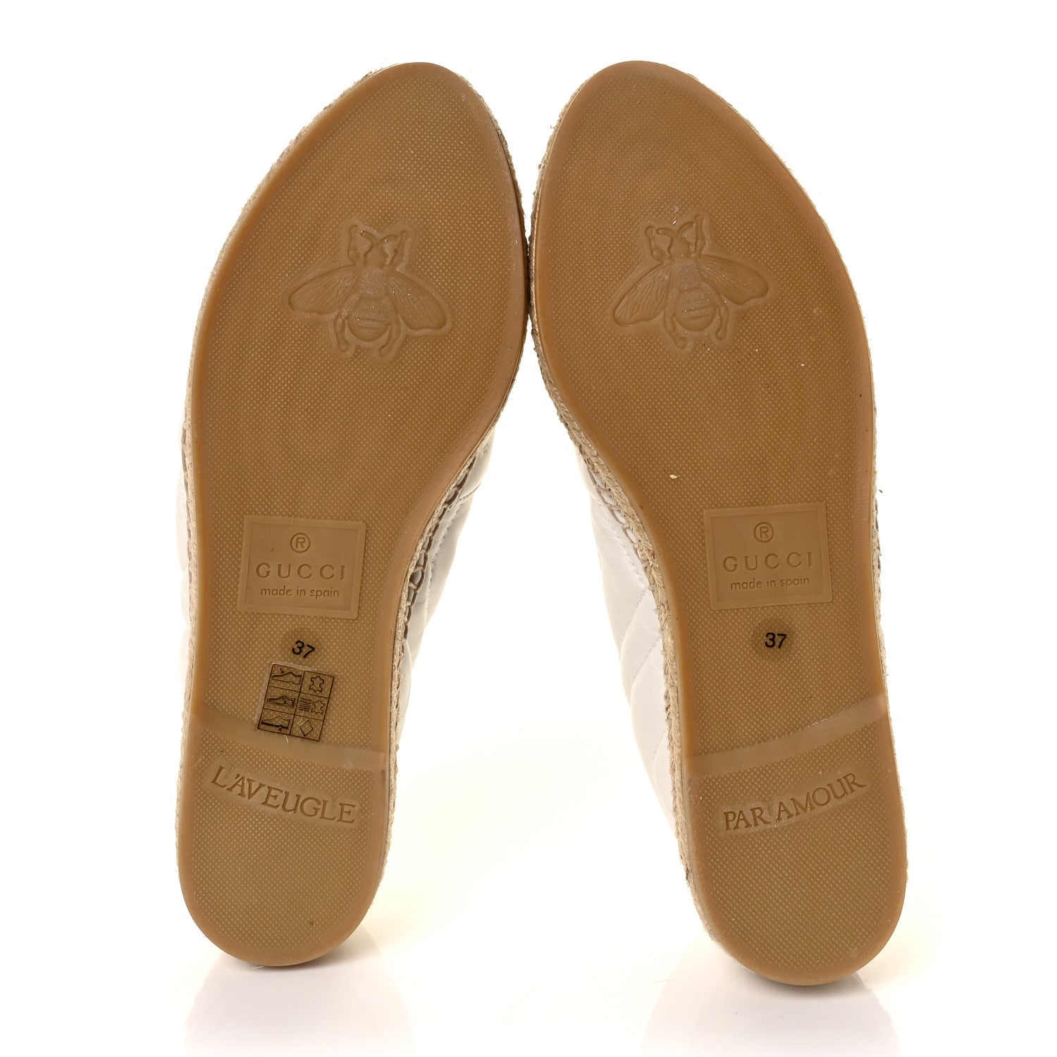 Gucci Nappa Matelasse GG Marmont Espadrilles 37 Great White 5 of 9