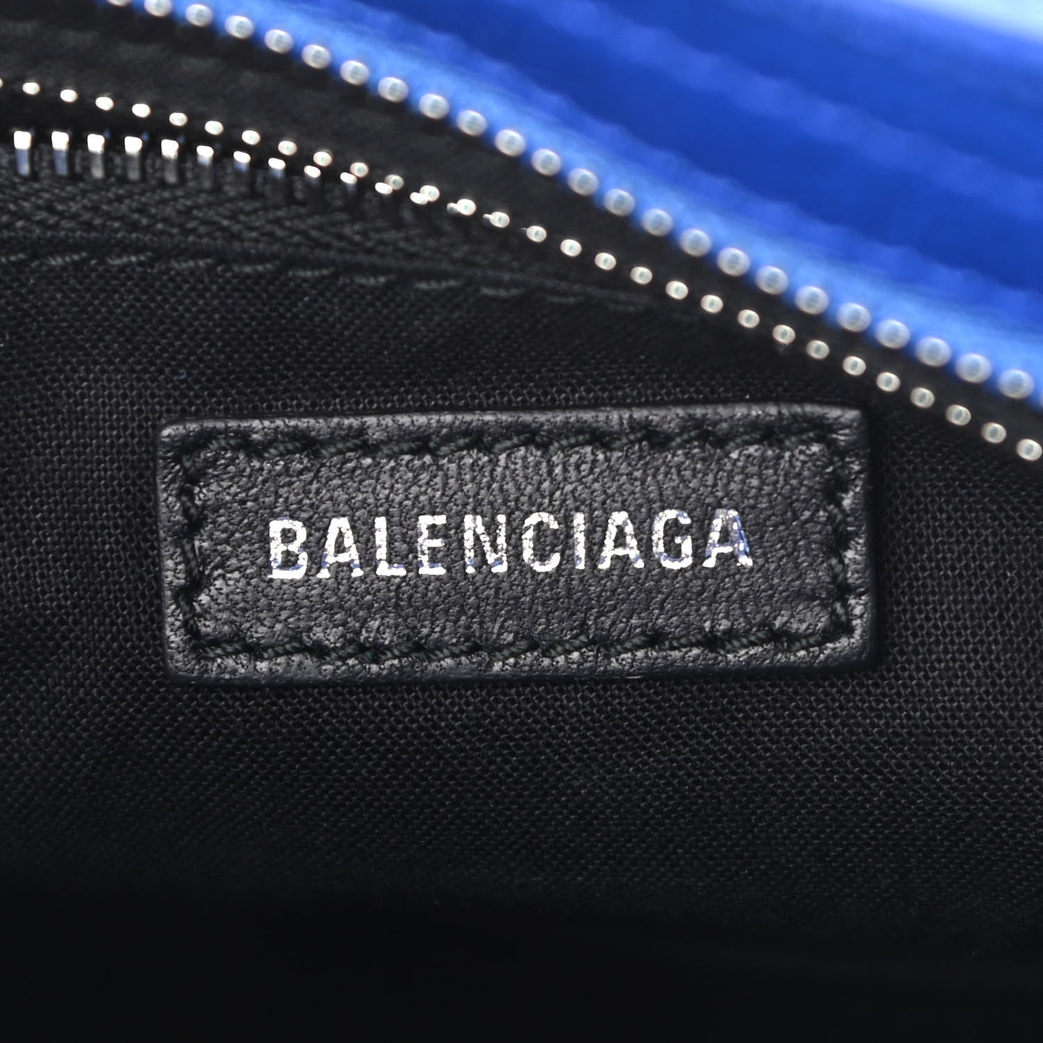 Balenciaga Agneau Classic Silver Hardware Mini City Electric Bleu 6 of 10