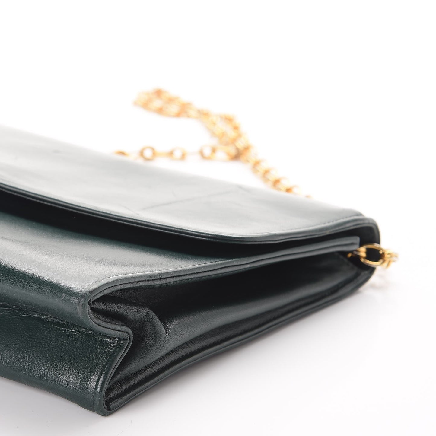 Lambskin CC Single Flap Green