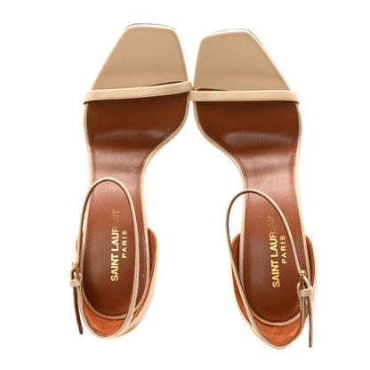 Saint Laurent Calfskin 110 Opyum Sandals 39 Real Beige 2 of 9