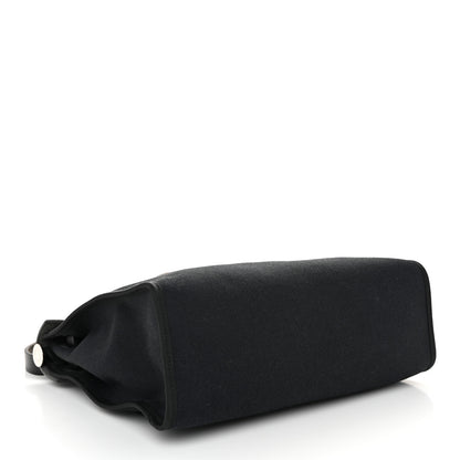 Hermes Military Toile Vache Hunter Herbag Zip PM 31 Black 5 of 13