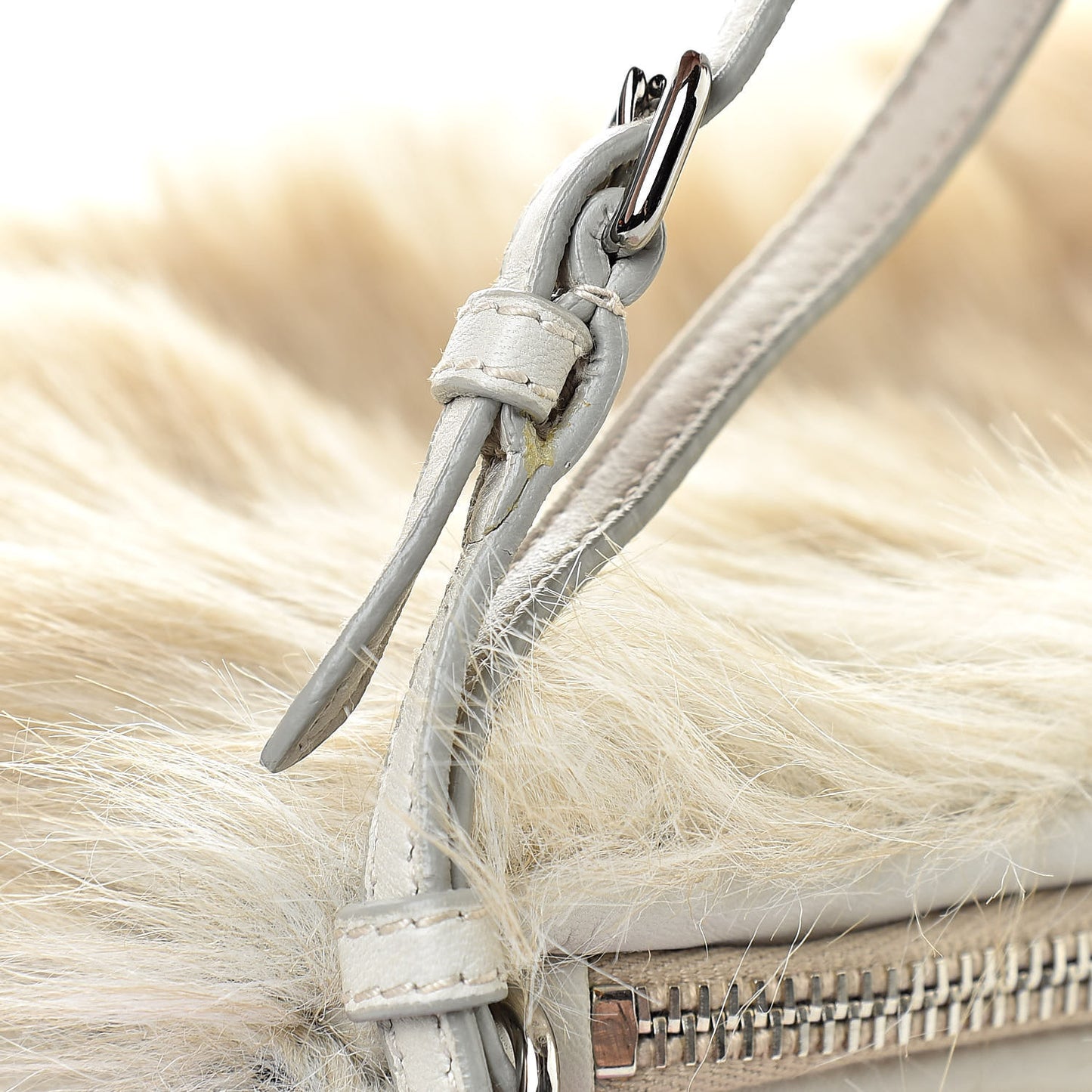 Eco Pelliccia Faux Fur Wristlet Clutch