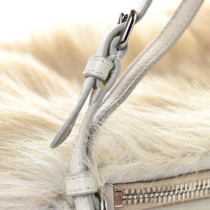 Prada Eco Pelliccia Faux Fur Wristlet Clutch 10 of 10