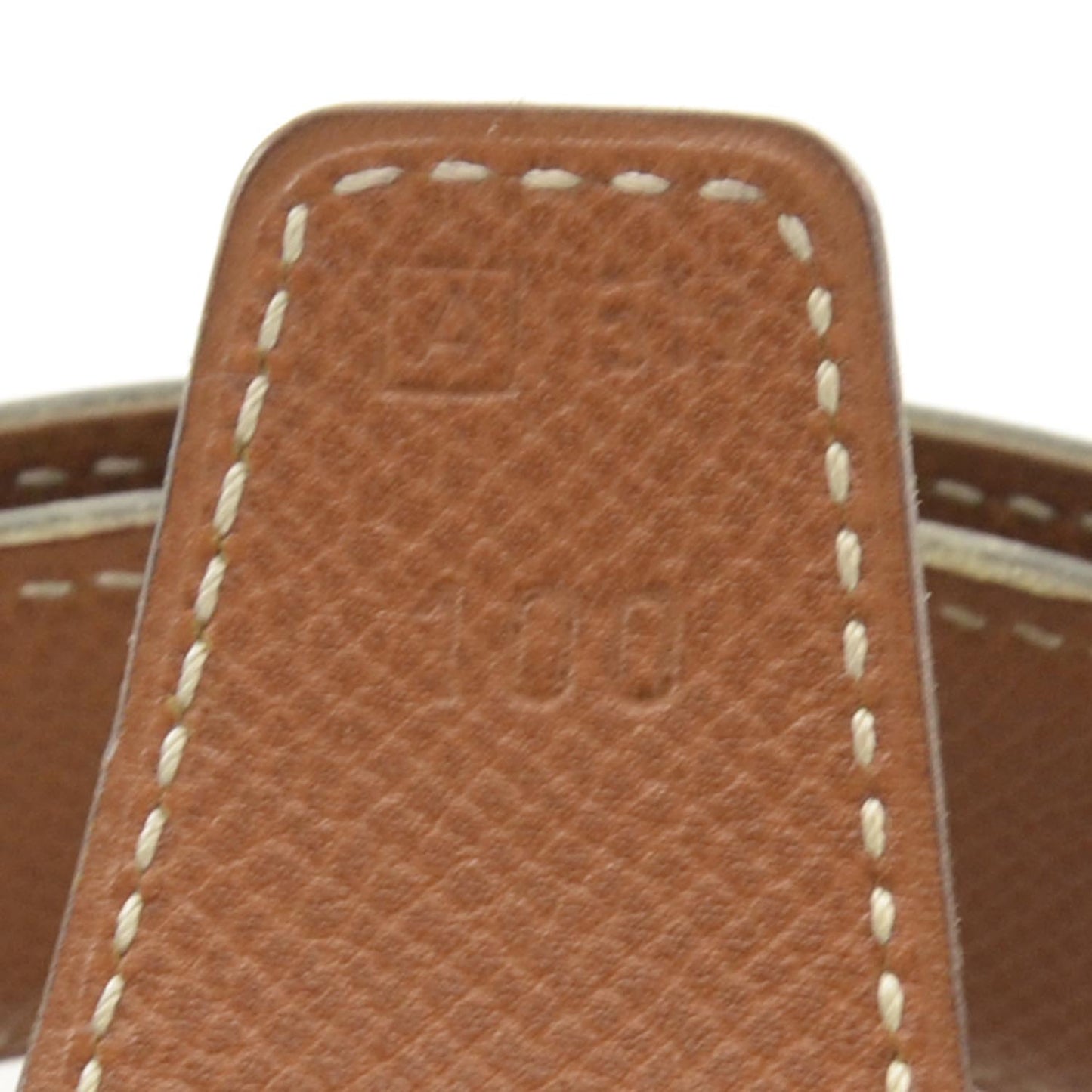 Box Courchevel Reversible Belt Strap Black Gold 100