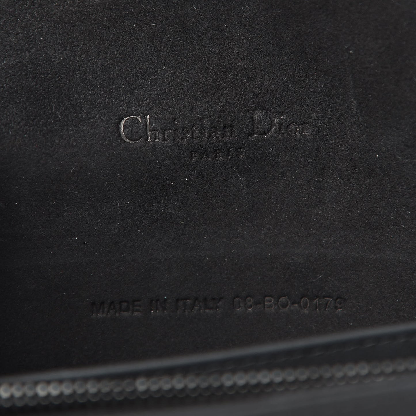 Ultra Matte Calfskin Cannage Lady Dior Clutch Black