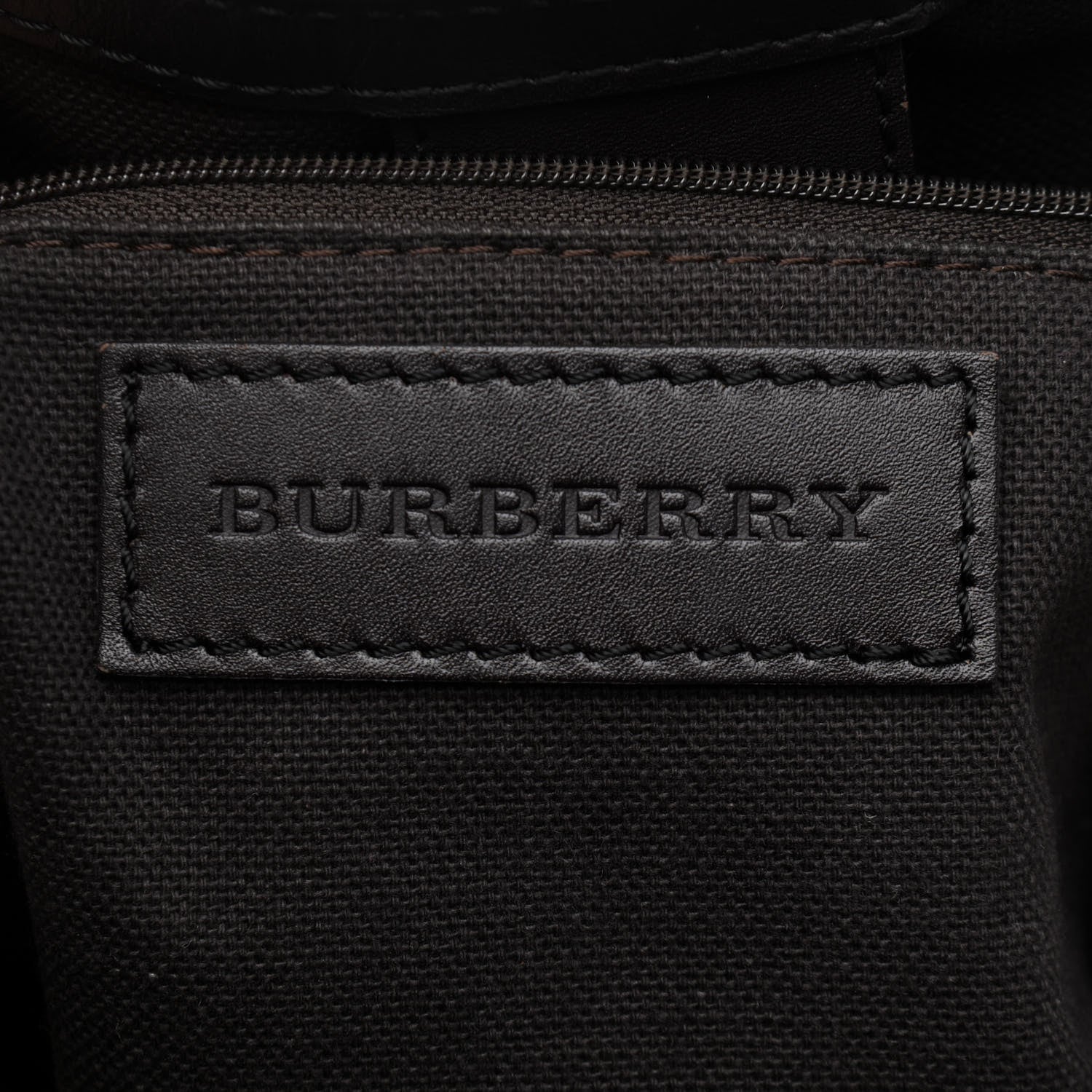 Burberry Haymarket Check Medium Brogue Tassel Tote 5 of 17