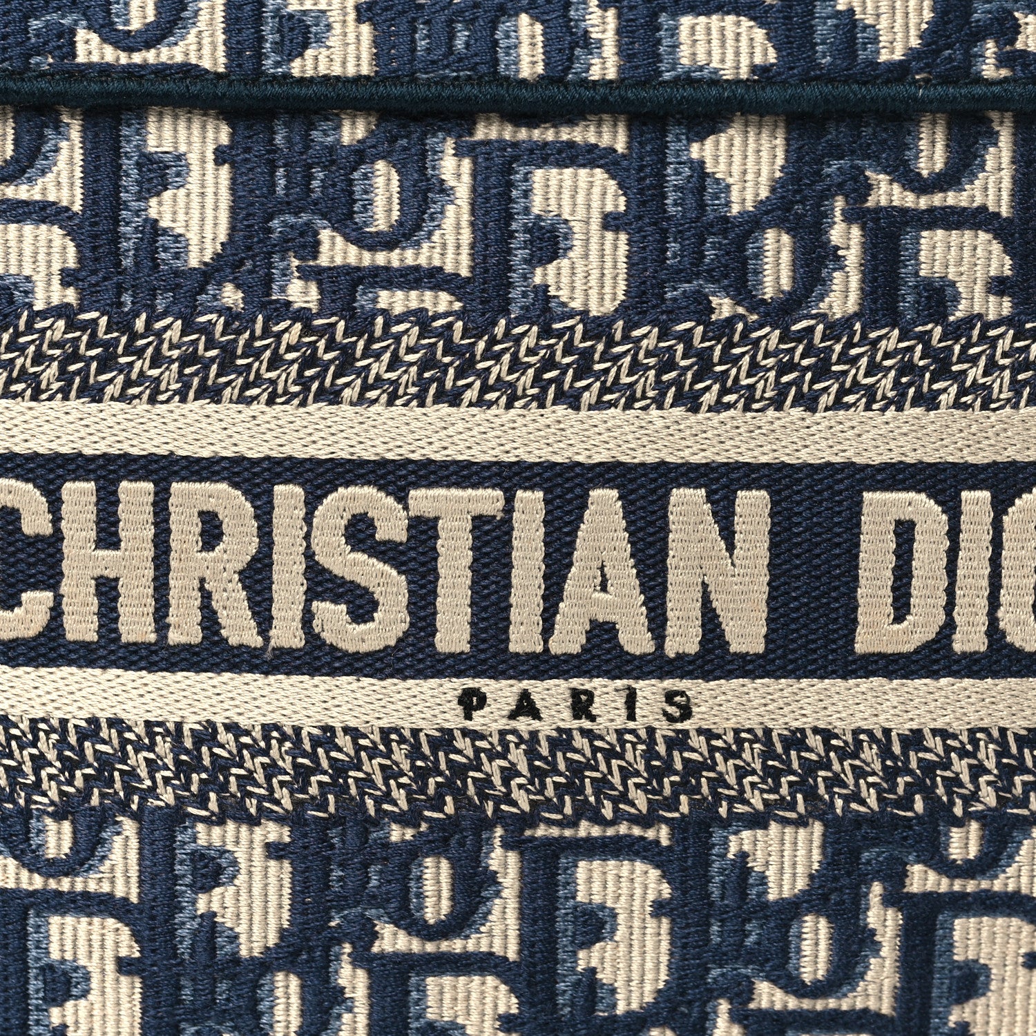 Christian Dior Oblique Mini Book Tote Blue Multicolor 8 of 10