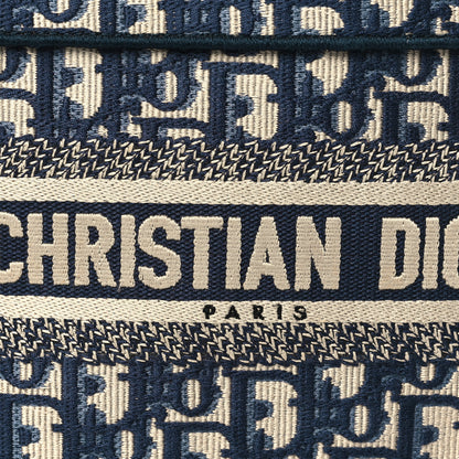 Christian Dior Oblique Mini Book Tote Blue Multicolor 8 of 10