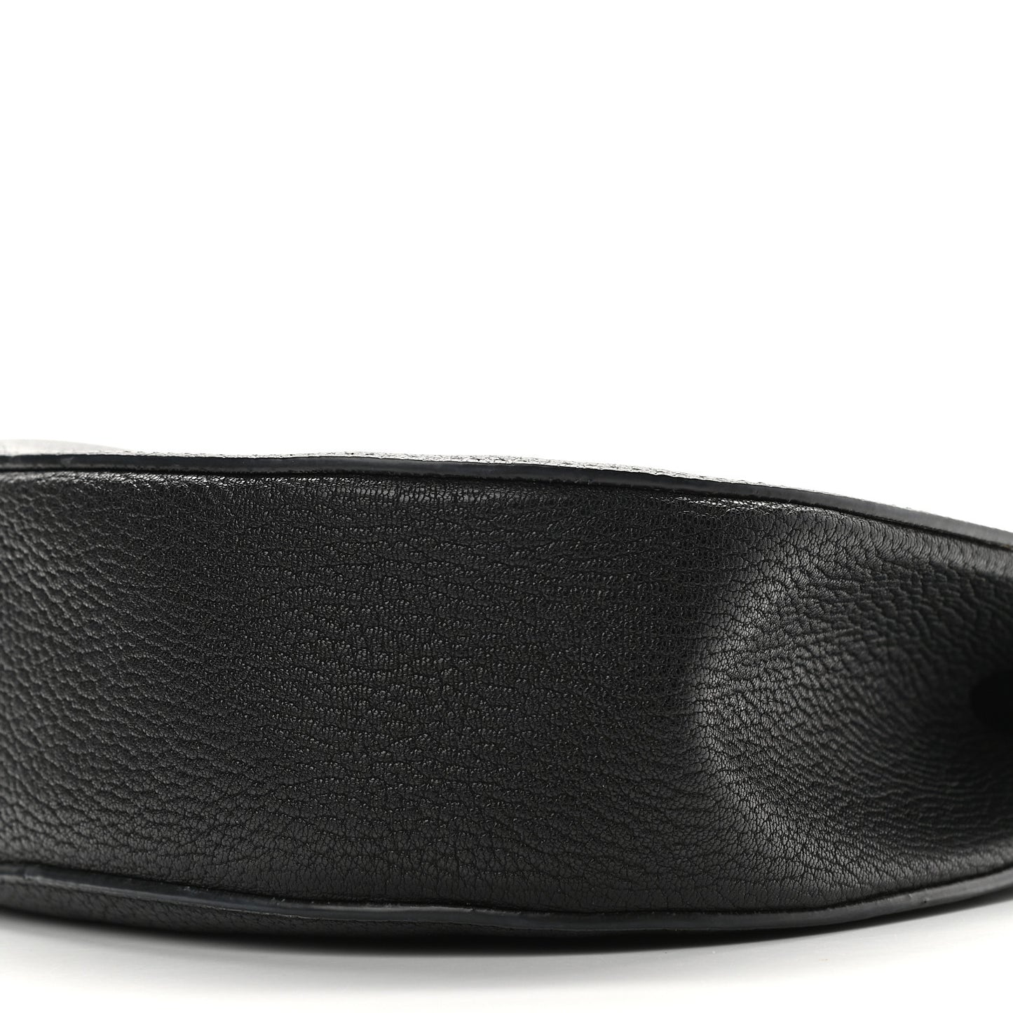 Grained Lambskin Drew Shoulder Bag Black